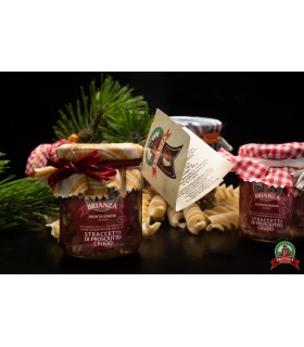 Strips of cured raw ham in oil (200 gr)